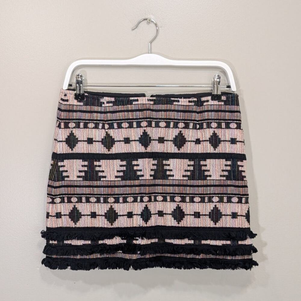 Top Shop Mini Skirt MultiColor Aztex Texture - Size 8